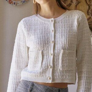 Jessica Simpson White Cardigan